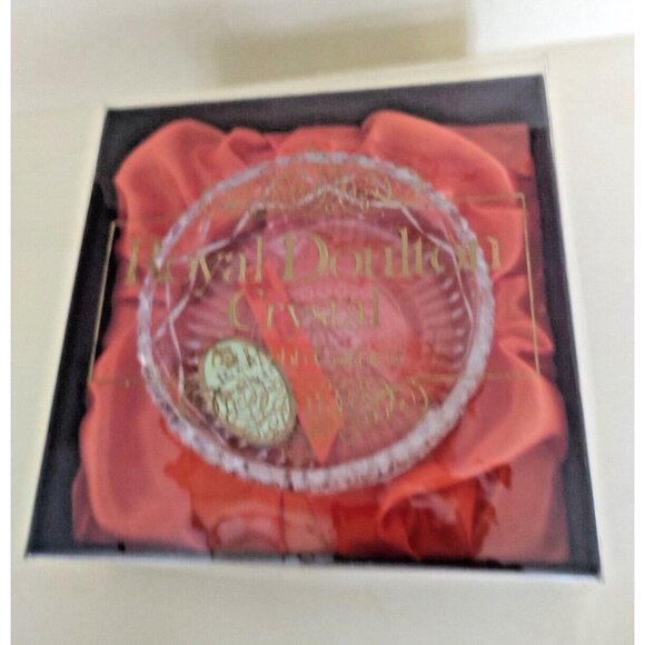 Royal Doulton Crystal Bowl Marriage of Charles & Diana 1981 by Webb Corbett - Picture 3 of 12